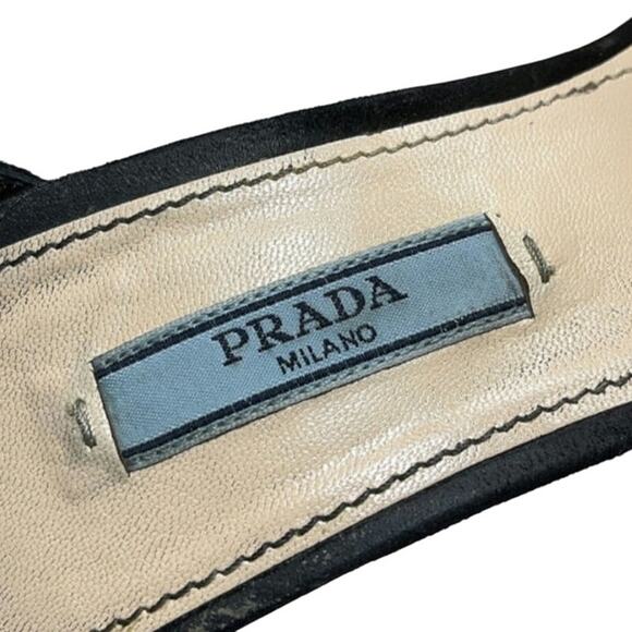 Prada Camoscio Suede Laser Cut Heels - Picture 8 of 10